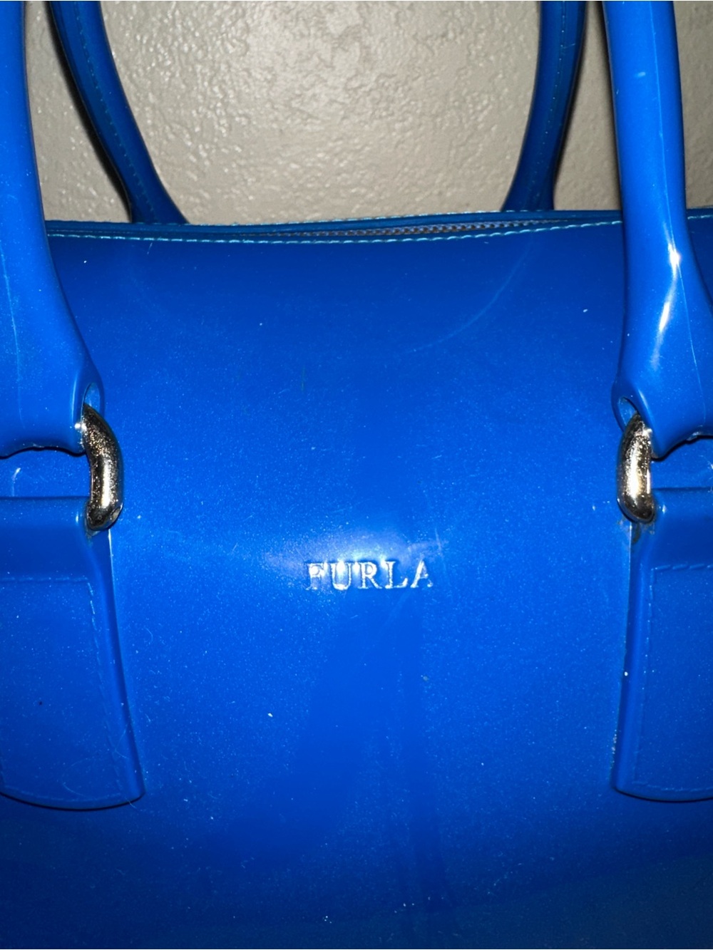 FURLA💙 glossy blue CANDYBAG - Picture 5 of 7